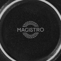 Тарелка фарфоровая Magistro Line, d=26,5 см, цвет чёрный