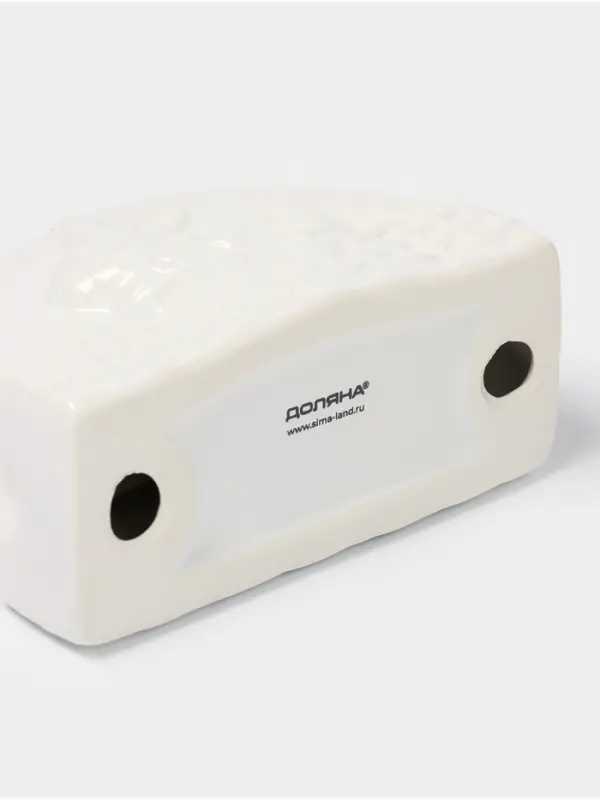 Салфетница Доляна &laquo;Зайка&raquo;, 11.5&times;5.5&times;7.5 см, доломит, белая