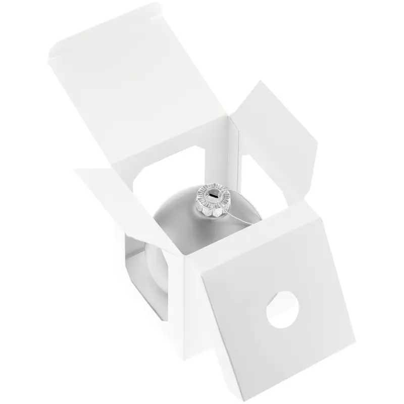 Елочный шар Finery Matt, 10 см, матовый серебристый Елочный шар Finery Matt, 10 см, матовый серебристый