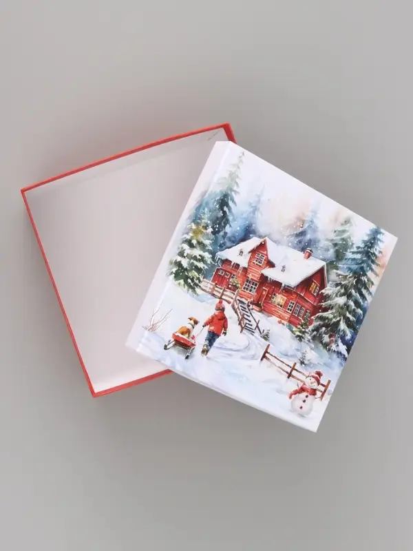 Коробка подарочная новогодняя 3 в1, набор &laquo;Новый год&raquo;, 18&times;18&times;10 - 22&times;22&times;12 см