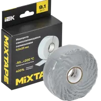 MIXTAPE PRO Изолента самослипающаяся силиконовая резиновая 0,5х25мм 9,1м 70 IEK