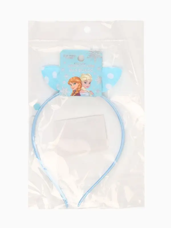 Ободок для волос &laquo;Бантик&raquo; голубой, Холодное сердце