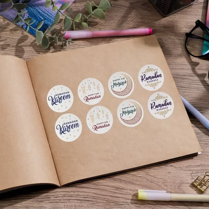 Наклейки для бизнеса и подарков &laquo;Рамадан&raquo;, 40 шт., 4&times;4 см