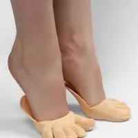 Полустельки с закрытыми пальцами, 12 см, пара, бежевые