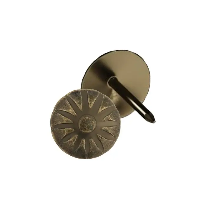 Гвозди ТУНДРА, декоративные, обивочные, фактурные, 11×16 мм, бронза, фасовка 50 шт. Гвозди ТУНДРА, декоративные, обивочные, фактурные, 11×16 мм, бронза, фасовка 50 шт.