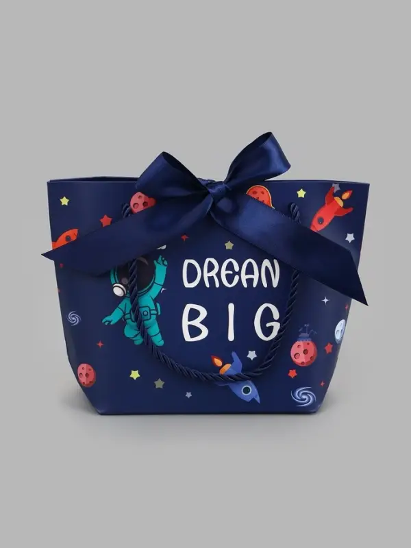 Пакет ламинированный с лентой &laquo;Космонавт&raquo;, 20 - 13&times;14&times;7 см