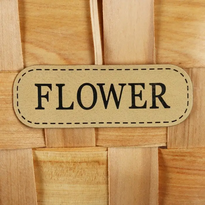 Корзина плетёная для хранения, 17&times;10&times;9 см, ручка h=9.5 см, секвойя