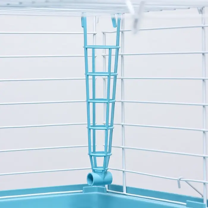 Клетка для грызунов &laquo;Пижон&raquo; №1 складная, 58&times;40&times;34 см (+миска, 2 кормушки), бирюзовая