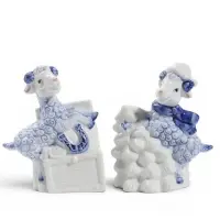 Фигурка &laquo;Барашки с ёлочкой&raquo;, набор 2 шт., 8&times;4&times;10.3 см