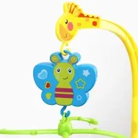 Мобиль музыкальный на кроватку Крошка Я &laquo;Бабочка. Малыш зоо&raquo;, заводной,