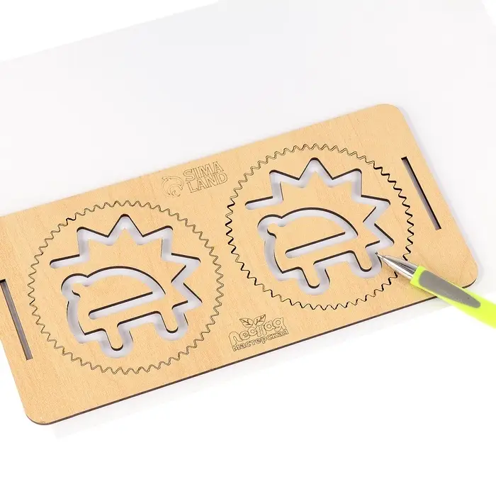 Нейротренажеры для детей Лесная мастерская &laquo;Межполушарные доски со спирографом&raquo;, 16 трафаретов