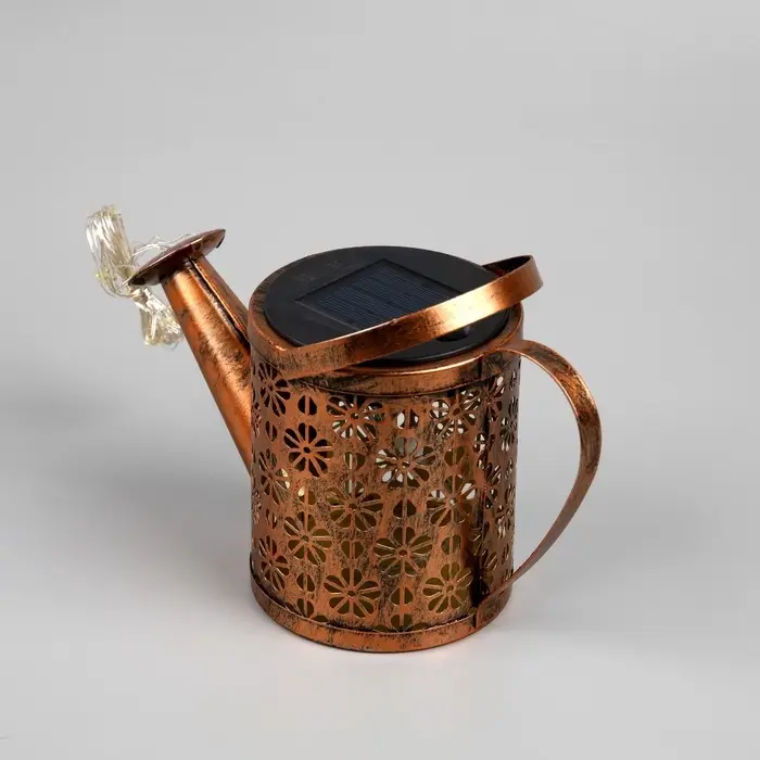 Садовый светильник &laquo;Лейка&raquo;, уличный, на солнечной батарее, 21&times;15&times;9.5 см, 37 LED, свечение тёплое белое