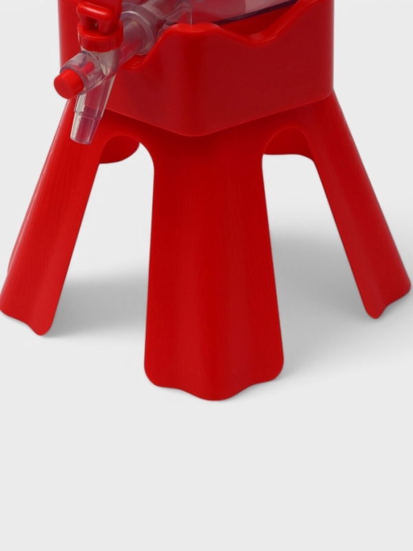 Башня пивная Tavimo, 3 л, ёмкость для льда, подсветка, пластик, красный Башня пивная Tavimo, 3 л, ёмкость для льда, подсветка, пластик, красный