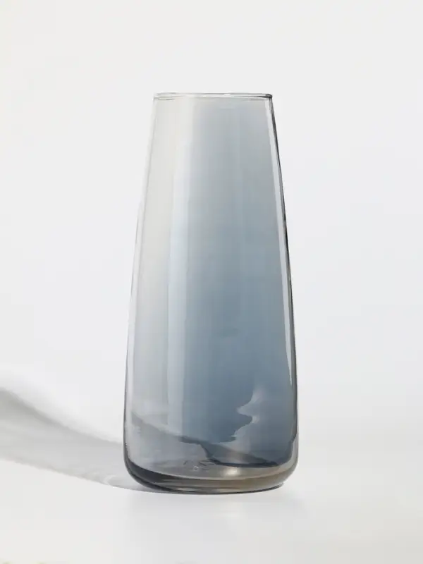 Ваза стекло настольная  Ваза стекло настольная "Кэнди" 22х9х6,5 см, серый