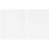 Тетрадь в зеленом офсете 12 л., косая линия уп. по 20 шт.,100% белизна