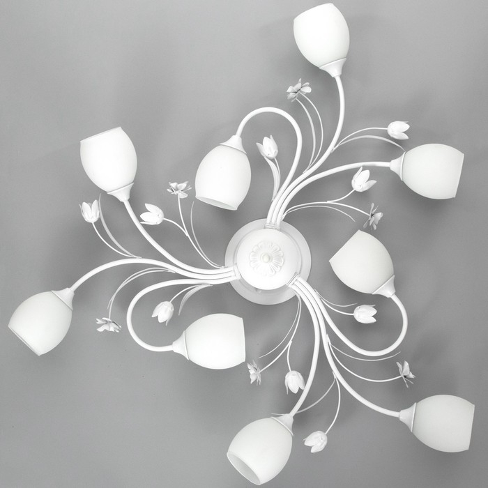 Люстра 2788/9 E27 40Вт белый 95х95х26 см BayerLux Люстра 2788/9 E27 40Вт белый 95х95х26 см BayerLux