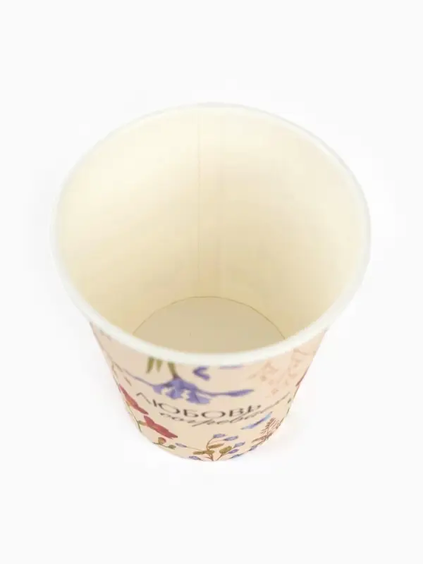 Стаканы одноразовые бумажные для кофе &laquo;Любовь согревает&raquo;, 10 шт, 250 мл