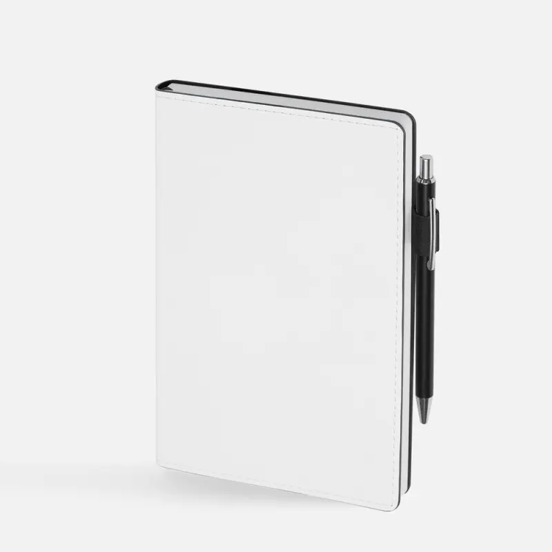 Ежедневник White Shall, недатированный, бело-черный Ежедневник White Shall, недатированный, бело-черный