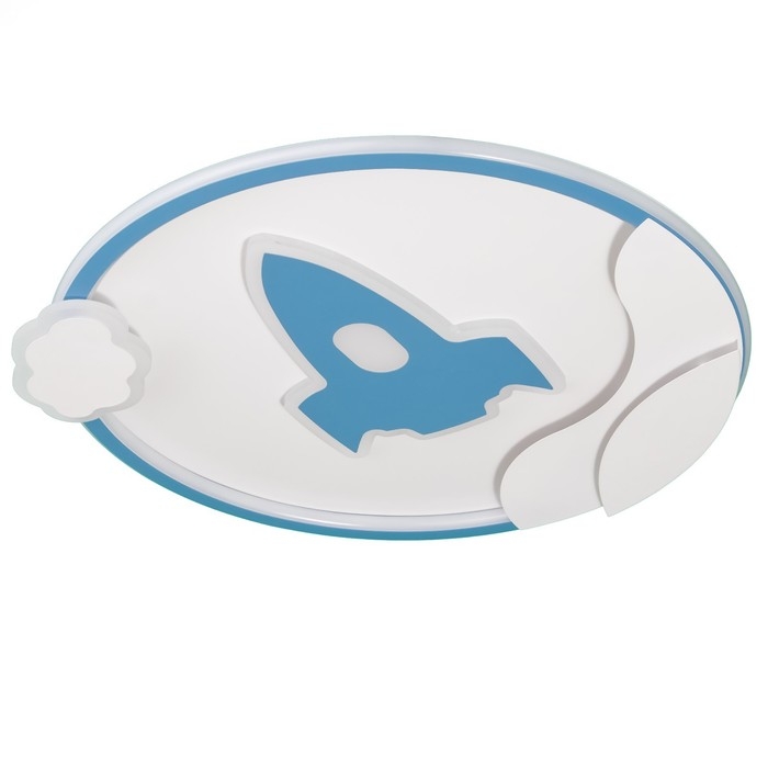 Люстра с ПДУ "Полет" LED 160Вт 3000-6000К бело-синий 50х53х5,5 см BayerLux