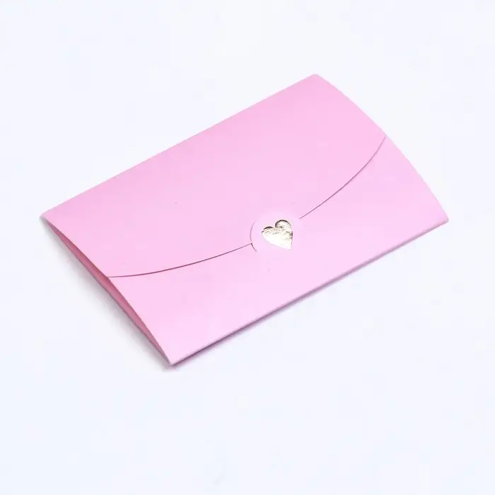 Конверт для подарочного сертификата, с тиснением, розовый, 10.5×7 см
