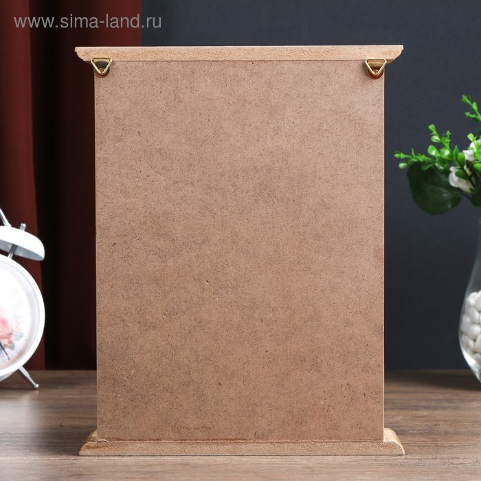 Ключница дерево 6 крючков Ключница дерево 6 крючков "Пальмовый лист и греческий узор" 25,5х20,5х6,5 см