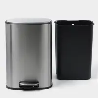 Ведро мусорное с педалью St&ouml;lz, 12 л, нержавеющая сталь, хром матовый
