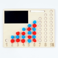 Развивающий набор "Учимся считать" с бомбошками 28*21см