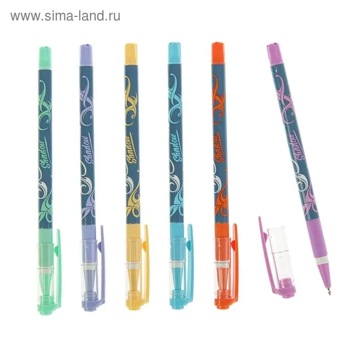 Ручка шариковая Mazari Shadow Smart Ink, 0.7 мм, резиновый упор, синяя, корпус МИКС Ручка шариковая Mazari Shadow Smart Ink, 0.7 мм, резиновый упор, синяя, корпус МИКС