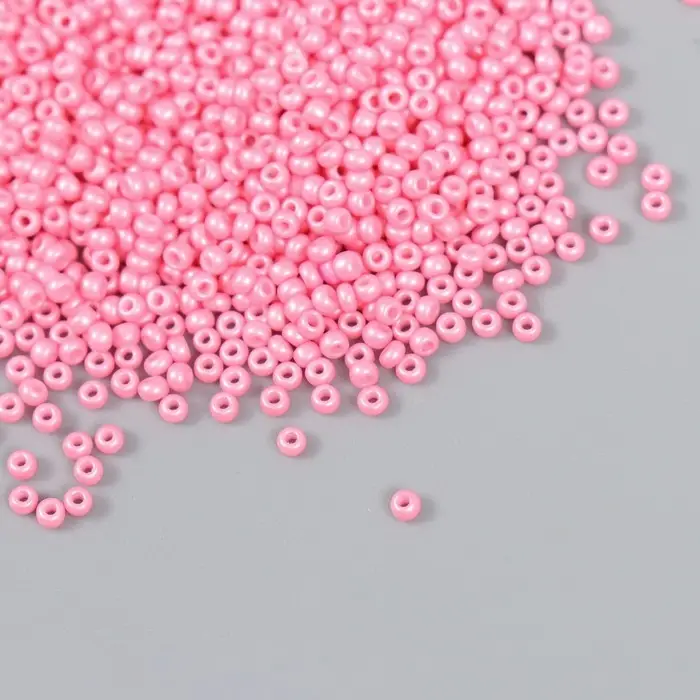 Бисер стекло 12/0  Бисер стекло 12/0 "Лососево-розовый" 15 гр