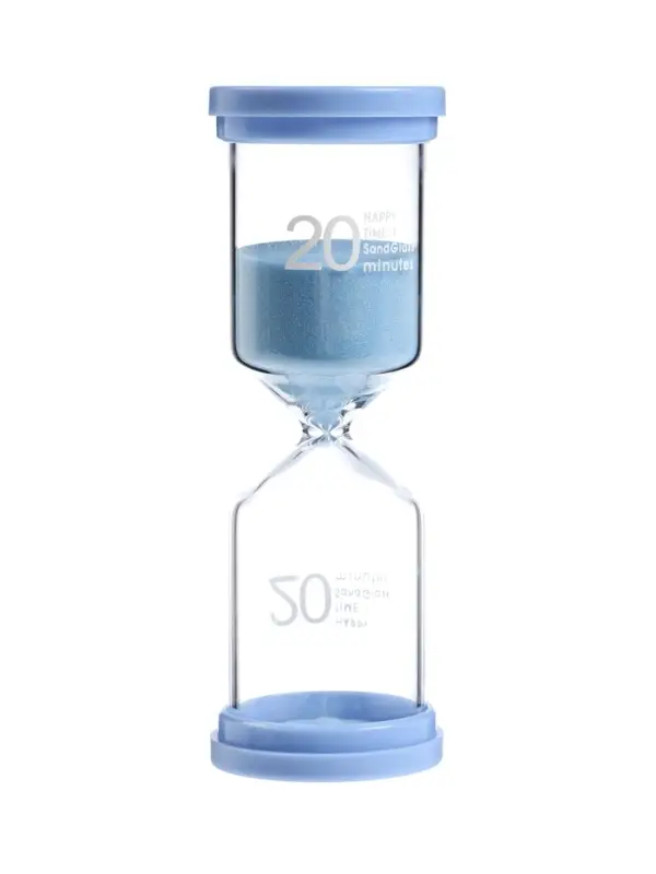 Часы песочные Happy time, на 20 минут, 4.4&times;12.6 см, голубые