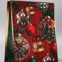 Пакет подарочный новогодний ламинированный, «Новогодняя пора» , 26×12×32 см Пакет подарочный новогодний ламинированный, «Новогодняя пора» , 26×12×32 см