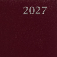 Ежедневник датированный 2027 Attache А5 168л 138x213мм балакрон бордо