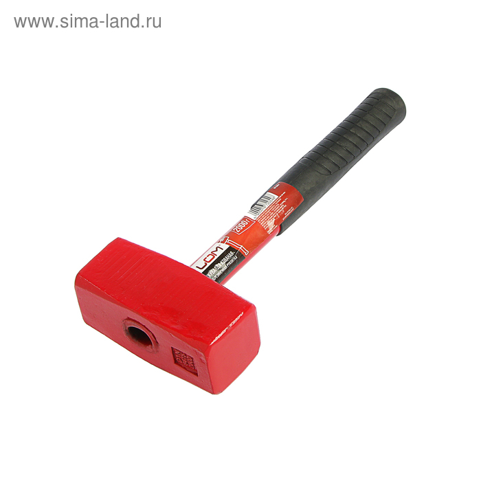 Кувалда ЛОМ, металлическая обрезиненная рукоятка, 2 кг Кувалда ЛОМ, металлическая обрезиненная рукоятка, 2 кг