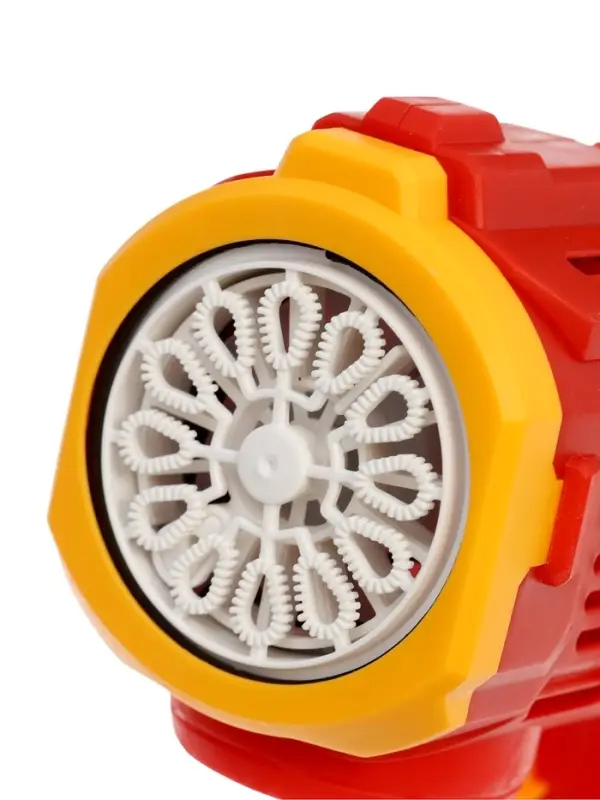 Генератор мыльных пузырей &laquo;Бластер&raquo;, световые эффекты, работает от батареек, цвет красный