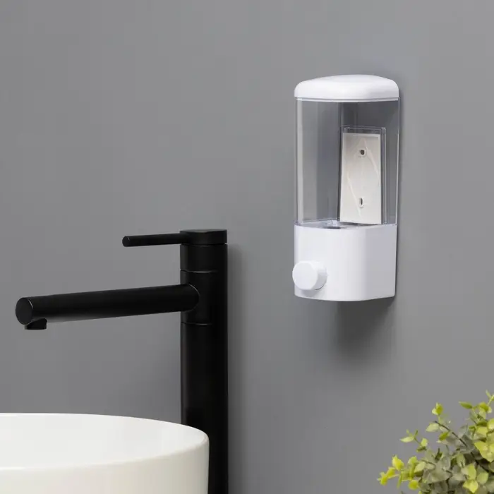 Диспенсер для жидкого мыла SAVANNA, механический, 500 мл, белый