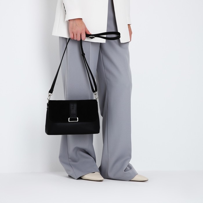 Сумка-мессенджер на магните, цвет чёрный Сумка-мессенджер на магните, цвет чёрный