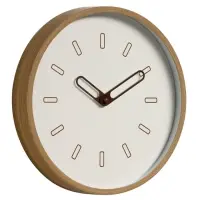 Часы настенные классические, бесшумные, плавный ход, циферблат d=30 см, бежевые, от батарейки 1&times;АА