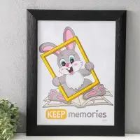 Фоторамка для фото 30&times;40 см Keep memories Luxe Elegance, пластик, чёрный, (пластиковый экран)
