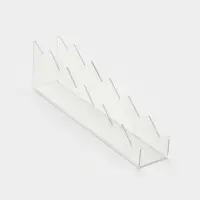 Горка для теней 4&times;24&times;7 см, 6 мест, оргстекло 2 мм, прозрачная