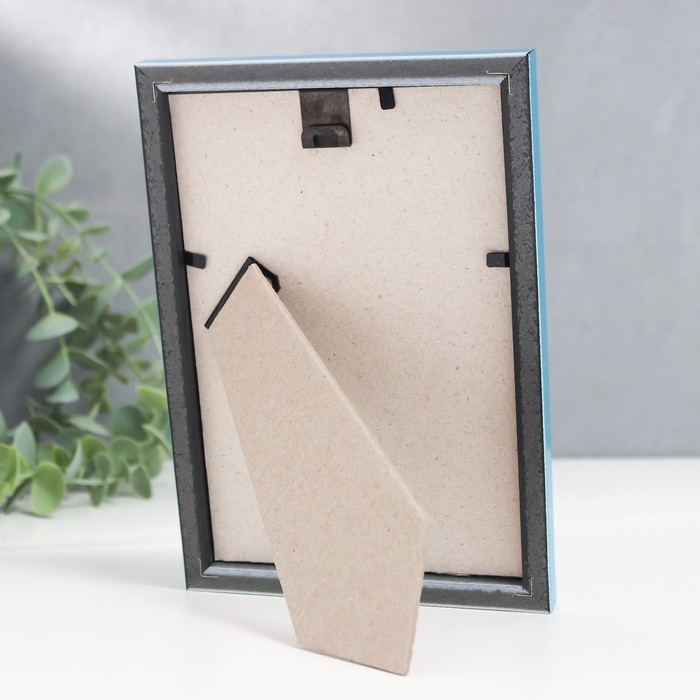 Фоторамка пластик Фоторамка пластик "Радуга" 10х15 см, голубой