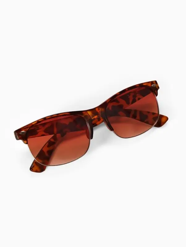 Очки солнцезащитные женские &laquo;OneSun. Леопардовый принт&raquo;, uv 400, дужка 14.5 см, ширина 14 см, 4.5&times;6 см, флекс-дужки