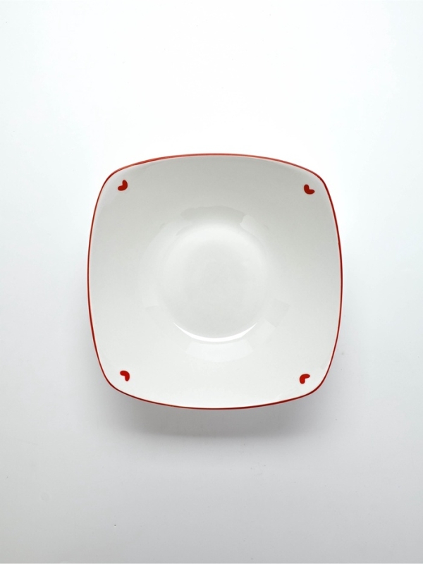 Тарелка керамическая глубокая Dolce Ceramo. «Любовь в деталях», 17,5 х 17,5 х 5,5 см Тарелка керамическая глубокая Dolce Ceramo. «Любовь в деталях», 17,5 х 17,5 х 5,5 см