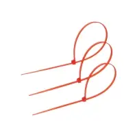 Хомут нейлоновый для стяжки, ТУНДРА, 3.6×250 мм, красный, 25 шт.