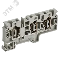 ARMAFIX Клемма пружинная CX10-3 10мм2 трехконтактная серая IEK