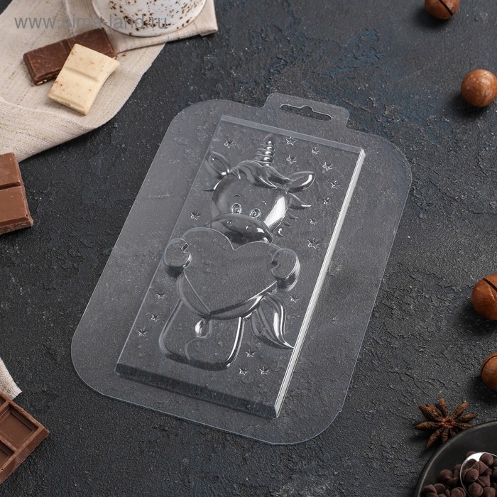 Форма для шоколада «Мечтая о любви», пластик, прозрачная Форма для шоколада «Мечтая о любви», пластик, прозрачная