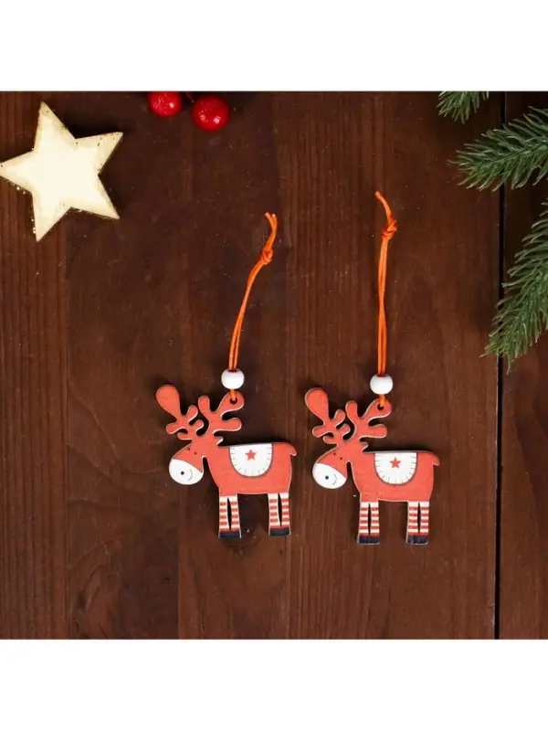 Елочные игрушки Лесная мастерская &laquo;Олени&raquo;, 2 шт.