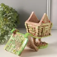 Шкатулка "Избушка на курьих ножках"  18х10х10 см