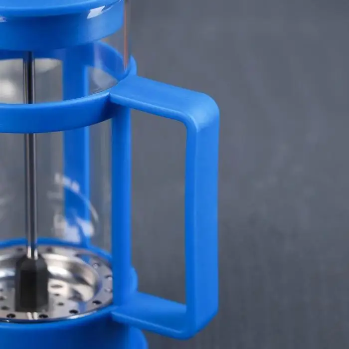 Чайник заварочный френч - пресс Доляна «Классика», 350 мл, стекло, цвет синий Чайник заварочный френч - пресс Доляна «Классика», 350 мл, стекло, цвет синий