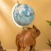 Глобус сувенирный, 25×16×36 см, подставка дерево