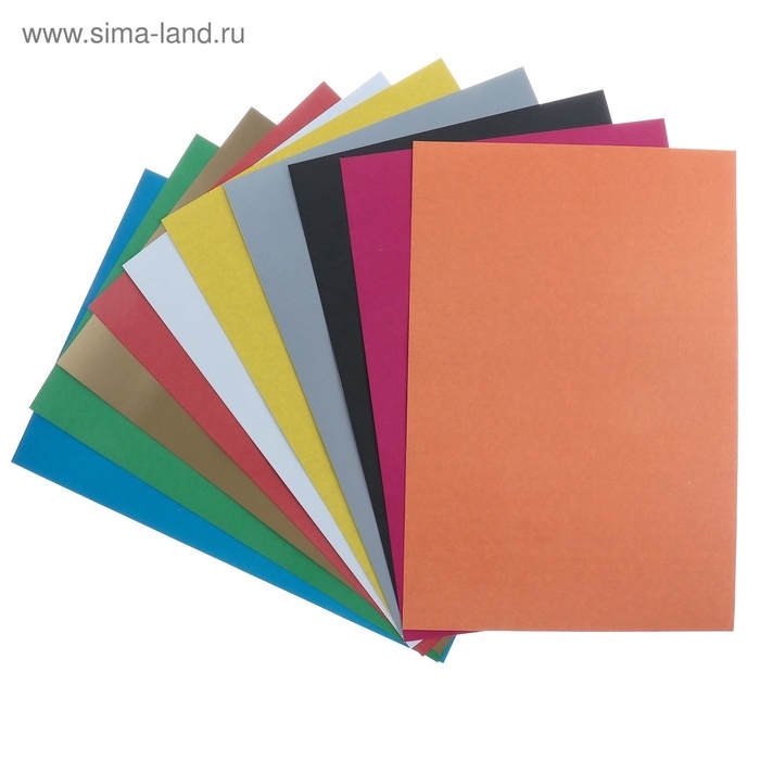 Набор для детского творчества А4, 10 листов картон цветной немелованный + 16 листов бумага цветная двусторонняя Набор для детского творчества А4, 10 листов картон цветной немелованный + 16 листов бумага цветная двусторонняя